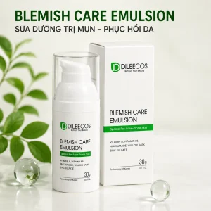 SỮA DƯỠNG TRỊ MỤN DILEECOS BLEMISH CARE EMULSION 30g