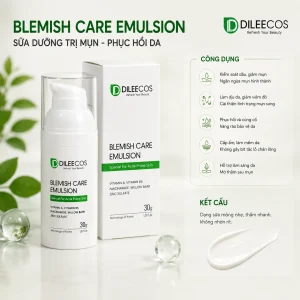 Alternative view of SỮA DƯỠNG TRỊ MỤN DILEECOS BLEMISH CARE EMULSION 30g