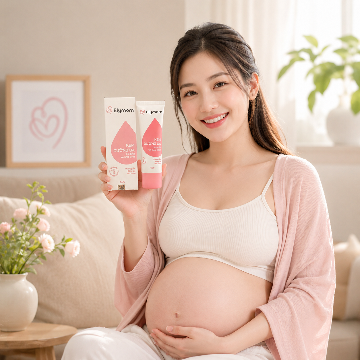 Kem Dưỡng Da Elymom Cho Mẹ Bầu Và Sau Sinh 50g - Ảnh 3