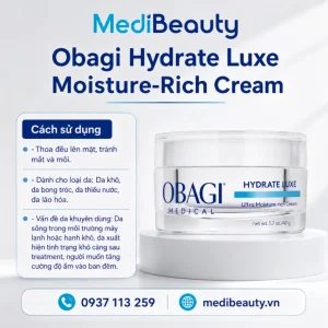 Kem dưỡng ẩm giàu dưỡng chất phục hồi chuyên sâu Obagi Hydrate Luxe Moisture-Rich Cream - Ảnh 3