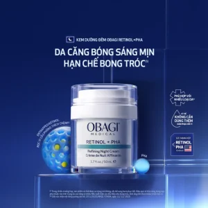 Kem dưỡng tái tạo trẻ hóa da ban đêm Obagi Medical Retinol + PHA Refining Night Cream - Ảnh 3